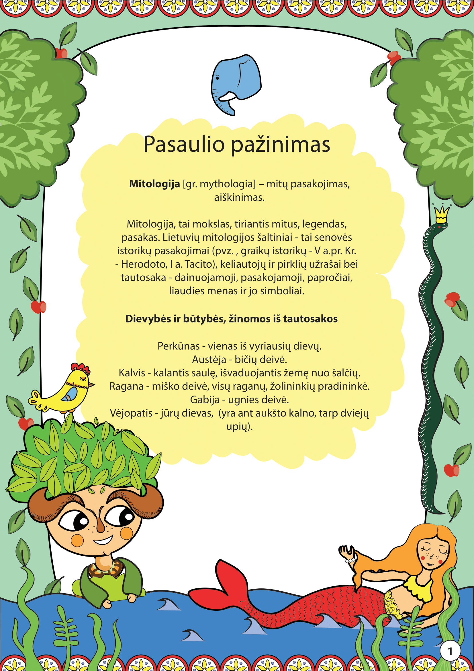 Mitologinės būtybės - puslapis 1